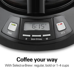 Black Stainless Coffee Maker
